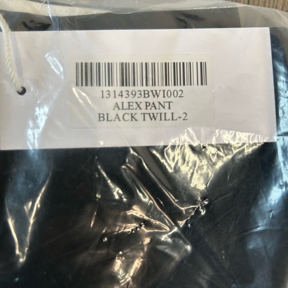 Reformation Alex Pant in Black Twill Size 2 - Picture 5 of 6